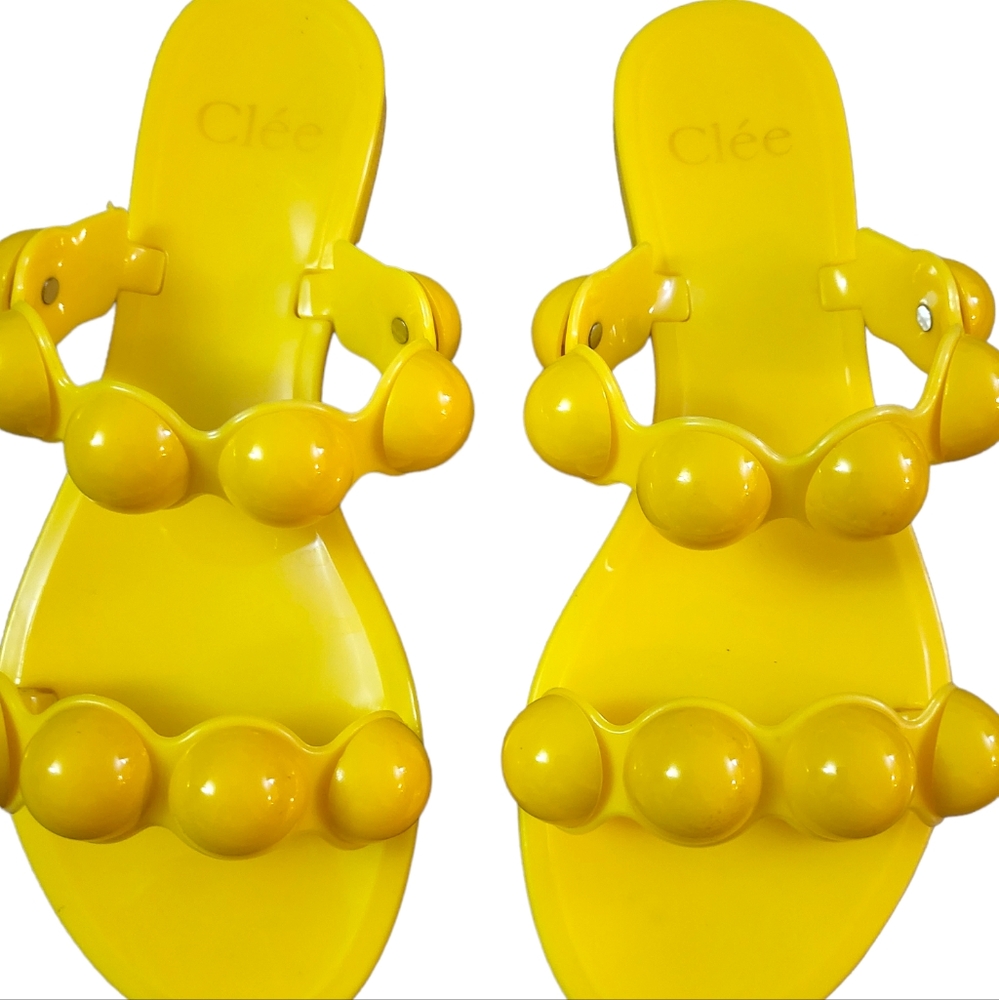 Clee Yellow Jelly Sandals